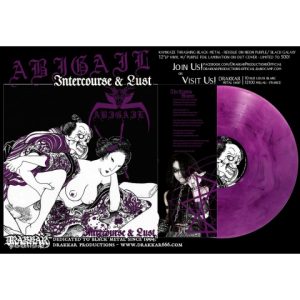 ABIGAIL (Jp) – ‘Intercourse and Lust’ LP (Purple vinyl)