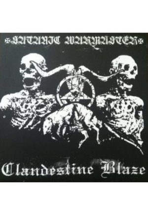 CLANDESTINE BLAZE / SATANIC WARMASTER (Fin) – split LP