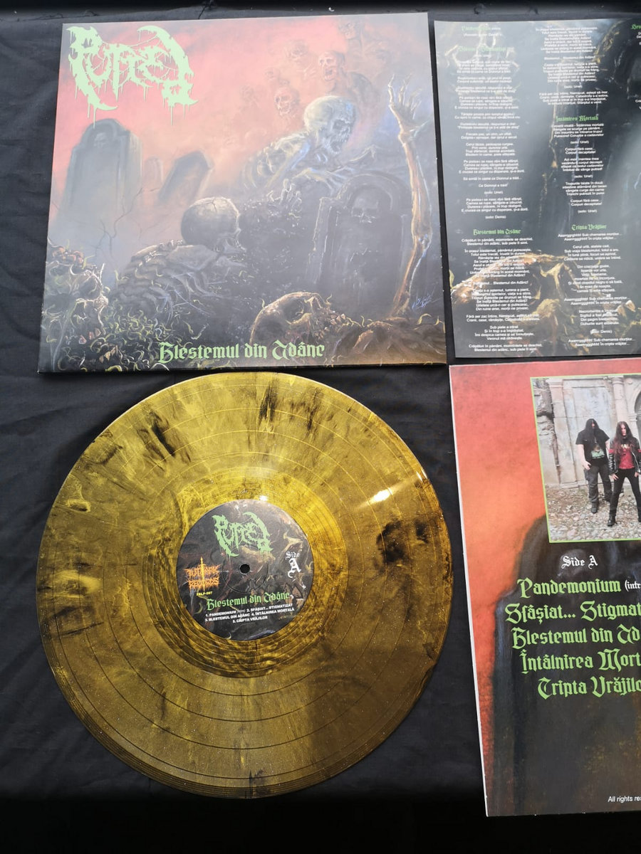 PUTRED (Rom) – ‘Blestemul din Adânc’ LP (gold galaxy) - Image 2